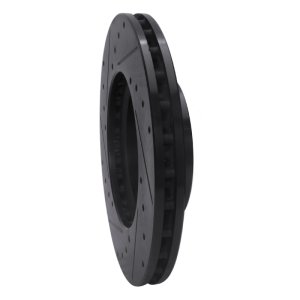 Mercedes-Benz Metris Brake Rotor (1) - Front Right - R1 Concepts - Drilled & Slotted - Black - `16-`23